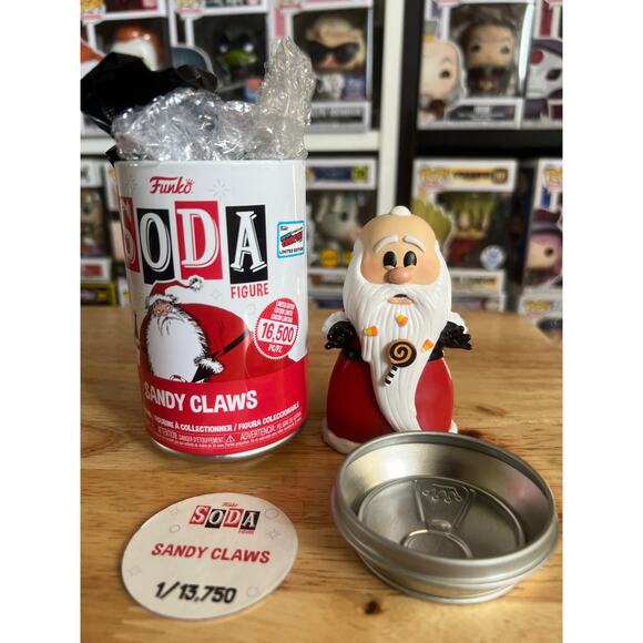 OFFICIAL NYCC STICKER Sandy Claws Disney NBC Funko Soda LE Nightmare Christmas - Picture 1 of 2